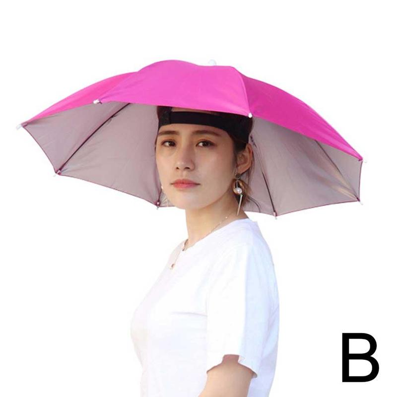 Foldable Outdoor Umbrella Hat Women Men Fishing Headwear Sun Cap Camping Fishing Headwear Cap Beach Head Hats