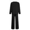 Women's Solid Color Sexy Casual Slim New Fashion Feminine Suit Two-piece Set