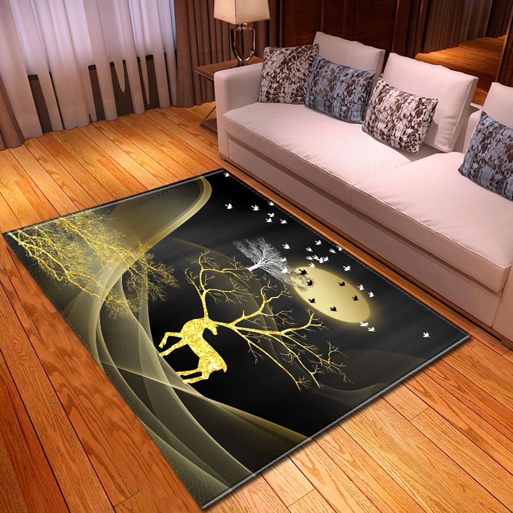 Living Room Carpet Bedroom Floor Mat Pattern Flexible Day
