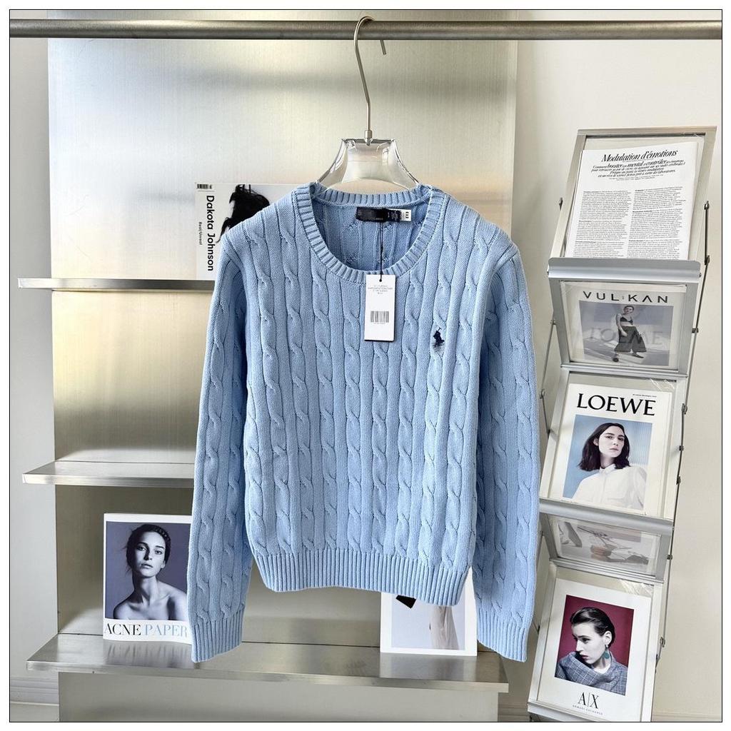 High-End Ralph Lauren Damen Herbst Pony Strickpullover - Eleganter Lässiger Stil