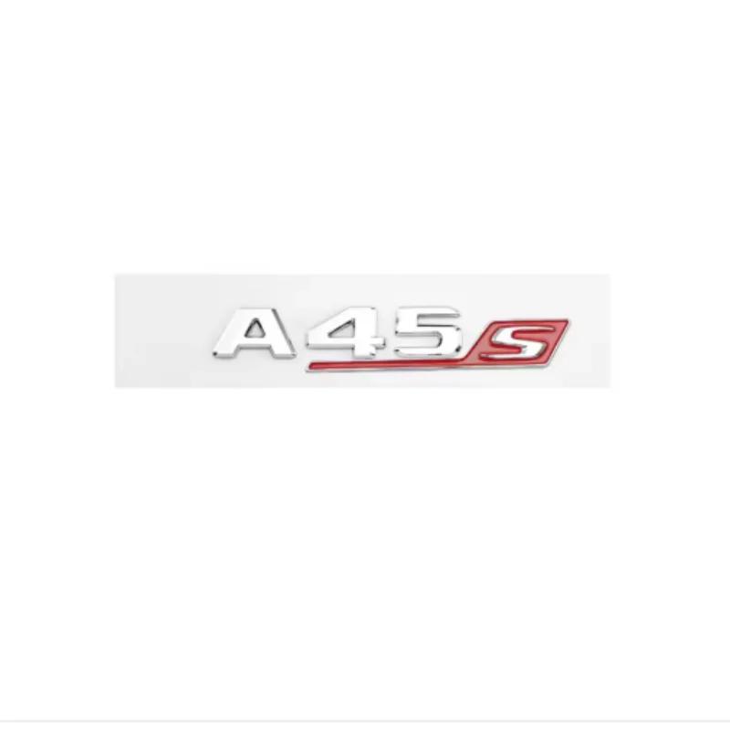 

3d ABS red and black S logo A35S A45S letter badge sticker is suitable for Mercedes-Benz A45S AMG W176 W177 automotive supplies.