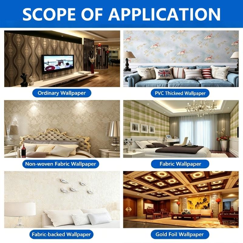 Heavy Duty Steel Wallpaper Edges Roller Set With Textured Handle Pressing Wheel For Professional Result Paint Tool
