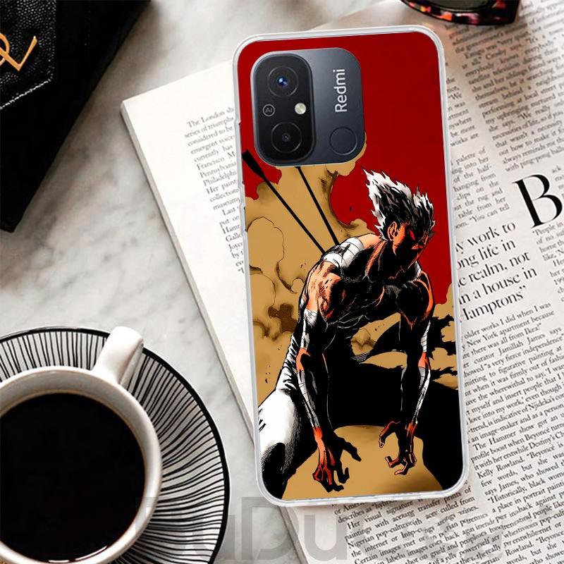 One P-Punch-Man Garou Cover For Xiaomi Redmi 14C 13 13C 12 12C 10 10C 9 9C 9T 9A Phone Case 10A 8A 8 7A 7 6A 6 Pro K70 K60 K40 1