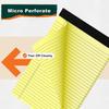 2Pcs Yellow Notebook Smooth Writing Striped Notebook Ink-resistant Paper Notebook School Office
