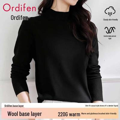 Audifen Women's Thermal Semi-High Collar Base Layer Top