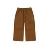 Straight Fit Cargo Woven Pants Brown Sb 0214