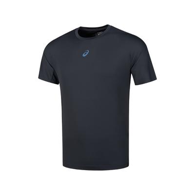 Outdoor Casual Crew Neck Pullover Solid Color Short Sleeve T-Shirt Men Tops Black 2011D077-001