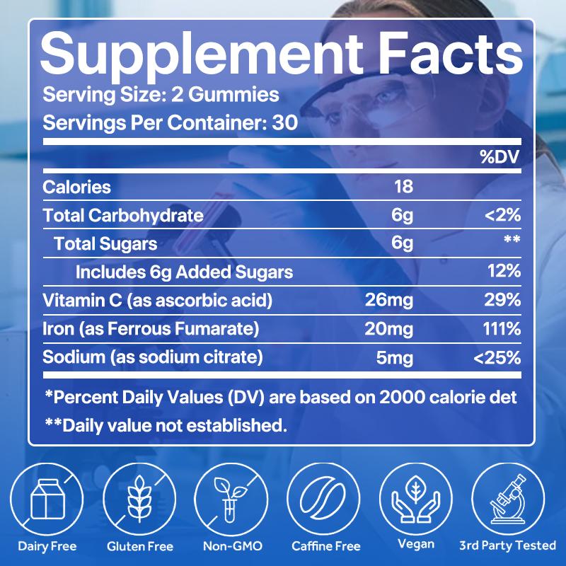 Vitamin C, iron, sodium 60 Count Dietary Supplement