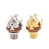 1/4 Inch Pickup Output 6.35Mm Electric Guitar Pickup Stereo Jack Input Plug Socket Brass For Pedal Guitar Female Connector Parts