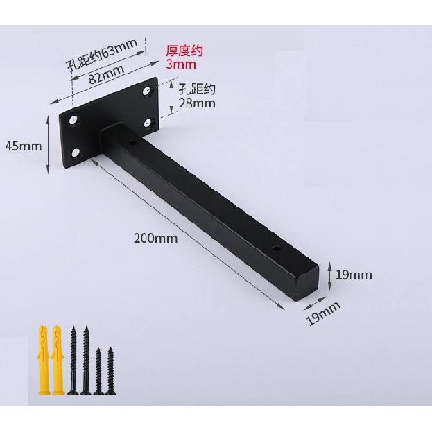 Wall Shelf Bracket Suspended Tripod Shelf Support Hidden Wall Fixed Partition Storage Rack Shelves Angle Bracket Thicken