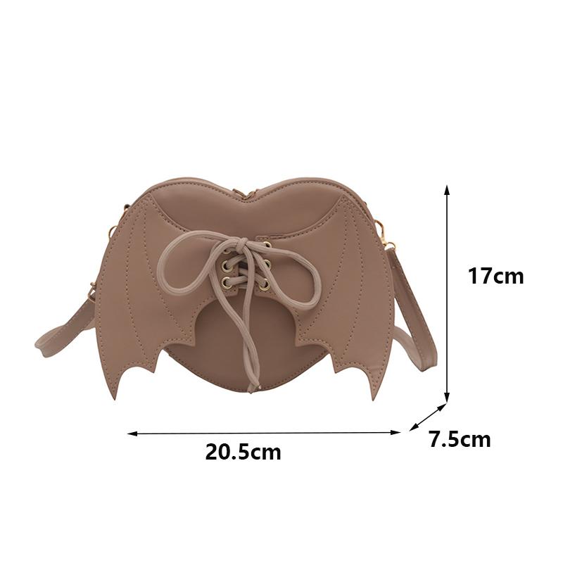 New Trendy and Personalized Wing Shoulder Bag Versatile Fashion Design Women's Crossbody Bag Box Handbag and Purse AVE