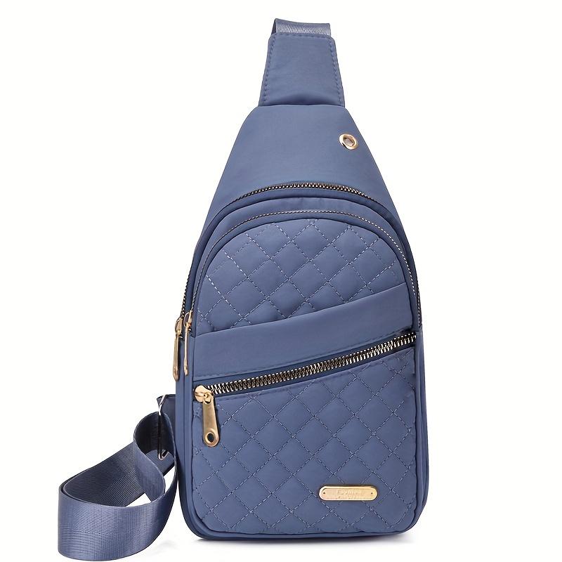 Lightweight & Comfortable Quilted Crossbody Chest Bag - Versatile Solid Color, Casual Outings & Travel Women's Sling Shoulder Purse