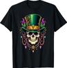 Mardi Gras Skull Witch Doctor Beads Funny Design Unisex T-Shirt Unisex T-Shirt