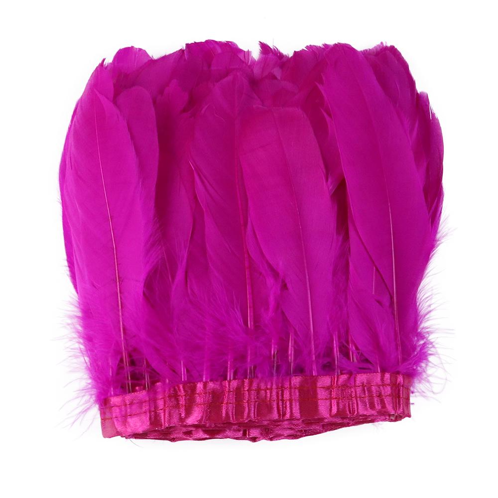 2M/5M/10M White Real Goose Feather Trims Width 15-20cm Goose Feather Ribbon Dyed Clothes Party DIY Craft Dress Sewing Accessory