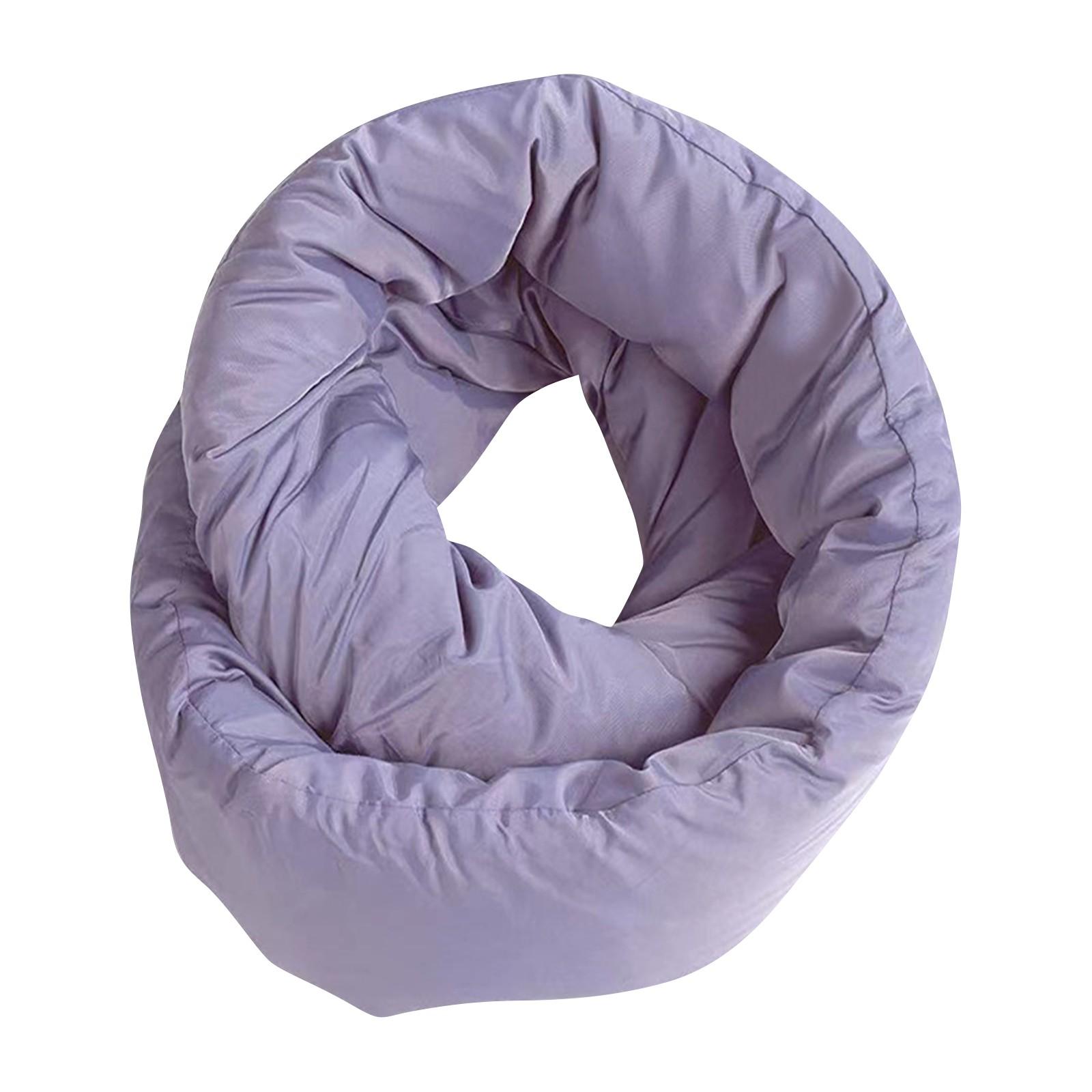 

Подушка и маска для глаз - Подушка для шеи для путешествий - Универсальный мягкий шарф с поддержкой на 360 градусов - Можно стирать в стиральной машине - Домашние путешествия Полеты Автопутешествия One Size фиолетовый