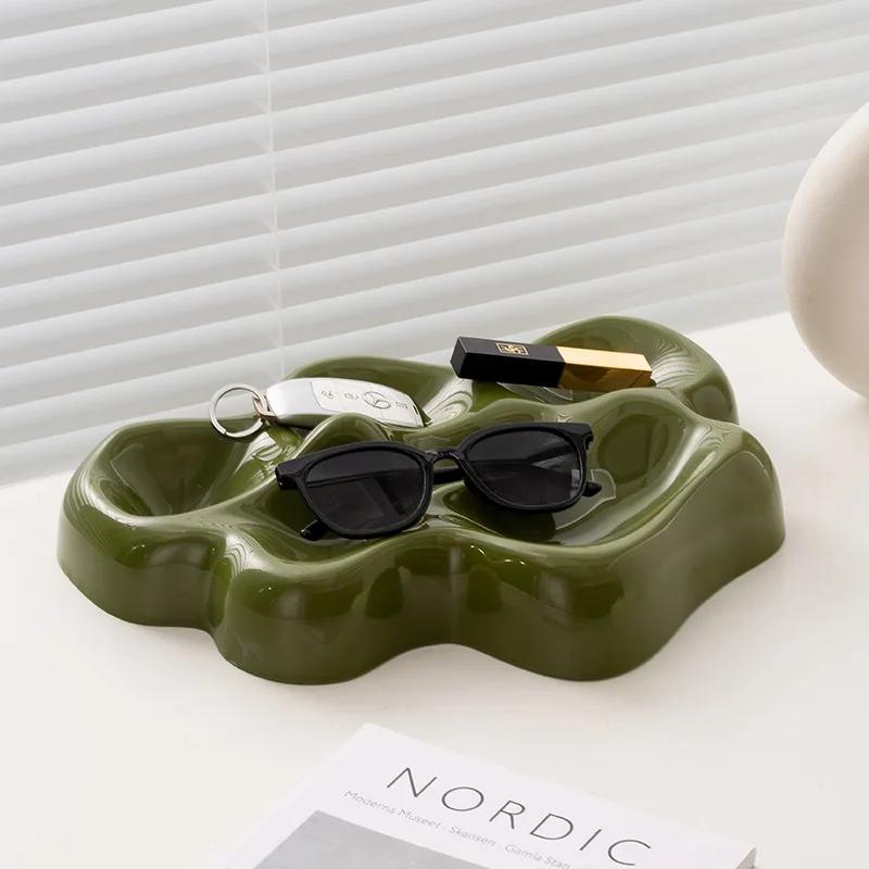 Irregular Glacier Pallet Desktop Storage Box Jewelry Cosmetics Debris Aromatherapy Organizing Nordic Storage Storage Pallet
