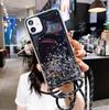Applicable To Samsung S26U Protective Case S25U Mobile Phone Case S25 Gold Foil Epoxy A15 Diagonal Span Lanyard