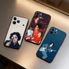 Singer J-Jack W-White Soft Silicone Black Cover,Phone Case For iPhone 17,16,15,14,13,12,11 Plus,Pro Max,XS