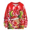 Women's Casual Long Sleeve Woolen Christmas Sweatshirt Fall  Vacation Long Sleeve Pullover