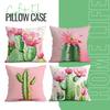 Cactus Cushion Pillowcase Printed Polyester 45x45cm Throw Pillowcover Decorative Sofa Cushion Pillowslip Home Decor