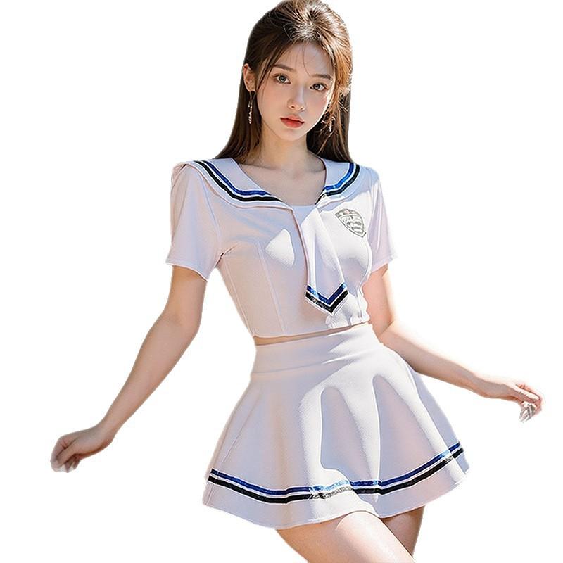 Sex lingerie pure desire sailor suit sexy JK cosplay sweet fast break uniform no-take-off gun suit seduction suit