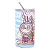 Cartoon Straw Cup Thermos Cup High Value Portable Coffee Cup Ice American Large Capacity Straight Cup