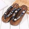 Fashion Japanese Traditional Geta Flat Bottom Unisex Wooden Paulownia Clog Man Woman Ninja Cosplay Shoes Flip Flop Summer Sandals 2025