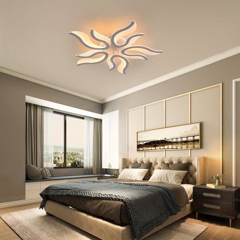 

Светодиодный потолочный светильник в стиле пламени для романтической гостиной белый