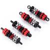 TRZX 4pcs RC Shock Absorbers, Front and Rear Shock Absorbers, 55mm and 62mm, Upgrade Parts for Tamiya TT02 1/10 RC Drift Car (62mm Red)
