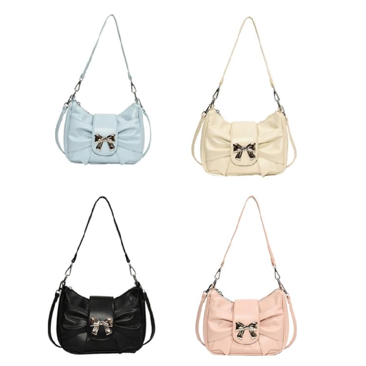 Women Underarm Bag Bowknot Shoulder Bag Korean Style Messenger Bag Shopping Bag