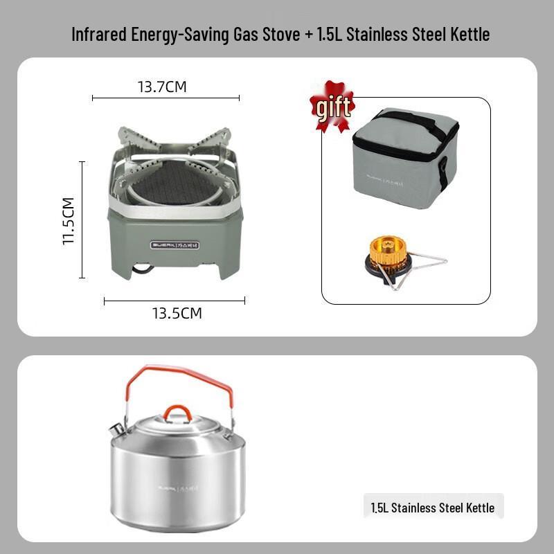 OEING Windproof Camping Stove Set