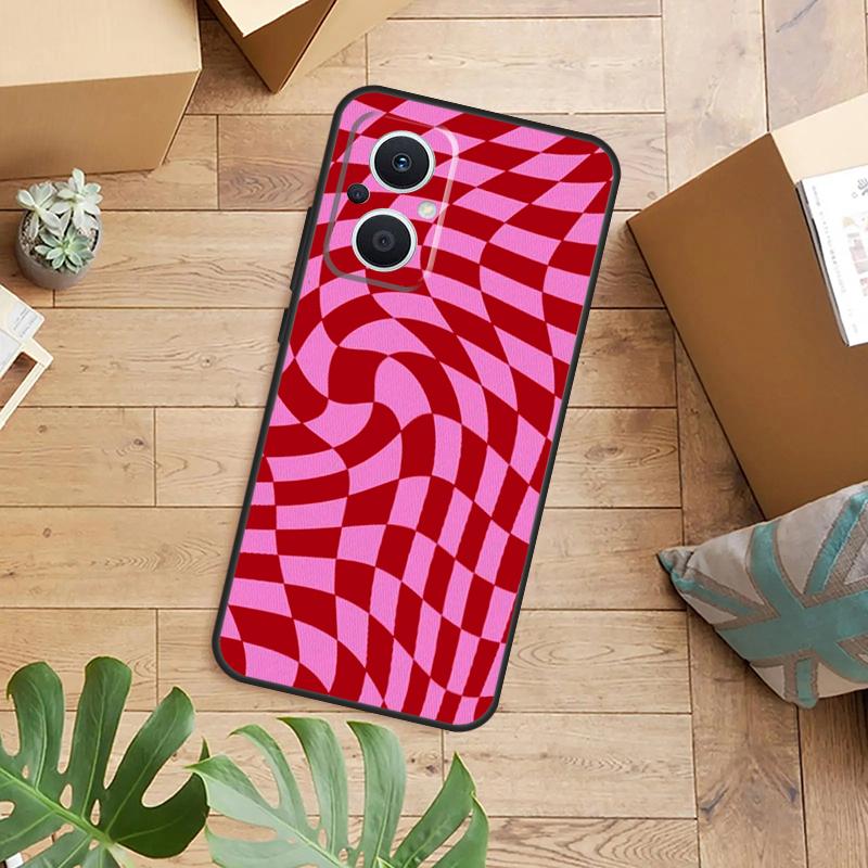 

Crazy Checkered Phone Case For OPPO Reno 14 12 11 13 F 10 Pro 8T 7 8 Lite OPPO Find X8 X6 X5 X9 Pro Cover OPPO Reno8 5G