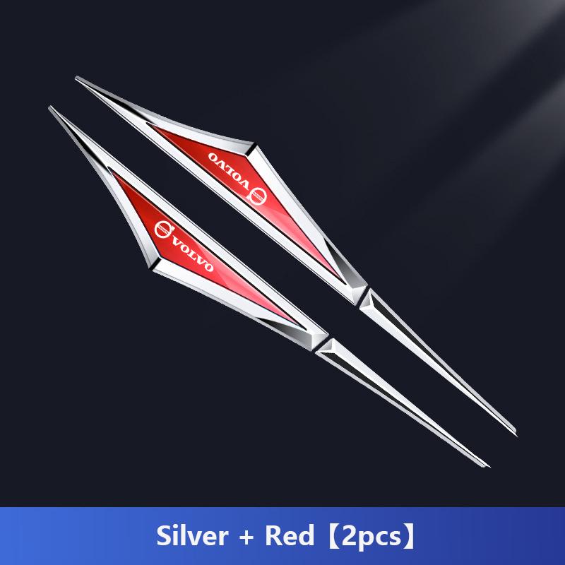 AAKA1 2 Stück Metall Volvo Logo Auto Kotflügel Seitenflügel Emblem Abzeichen Aufkleber Für VOLVO XC60 XC90 S60 S90 XC40 V90 S40 V40 XC70 C30 C70 S80