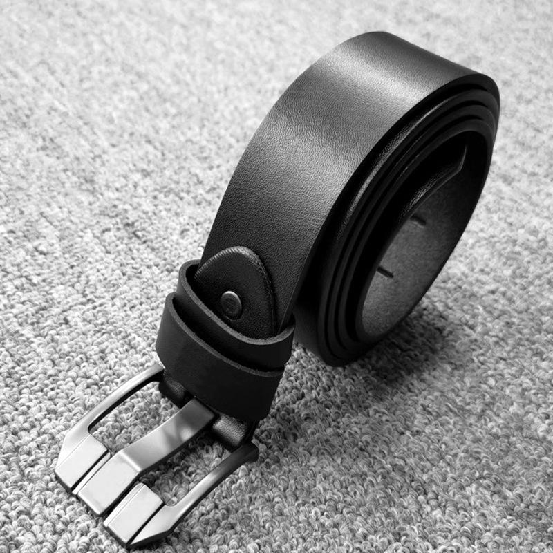 Men's Retro Vegetable-Tanned Leather Belt – Stylish Accessory for Jeans and Suits
