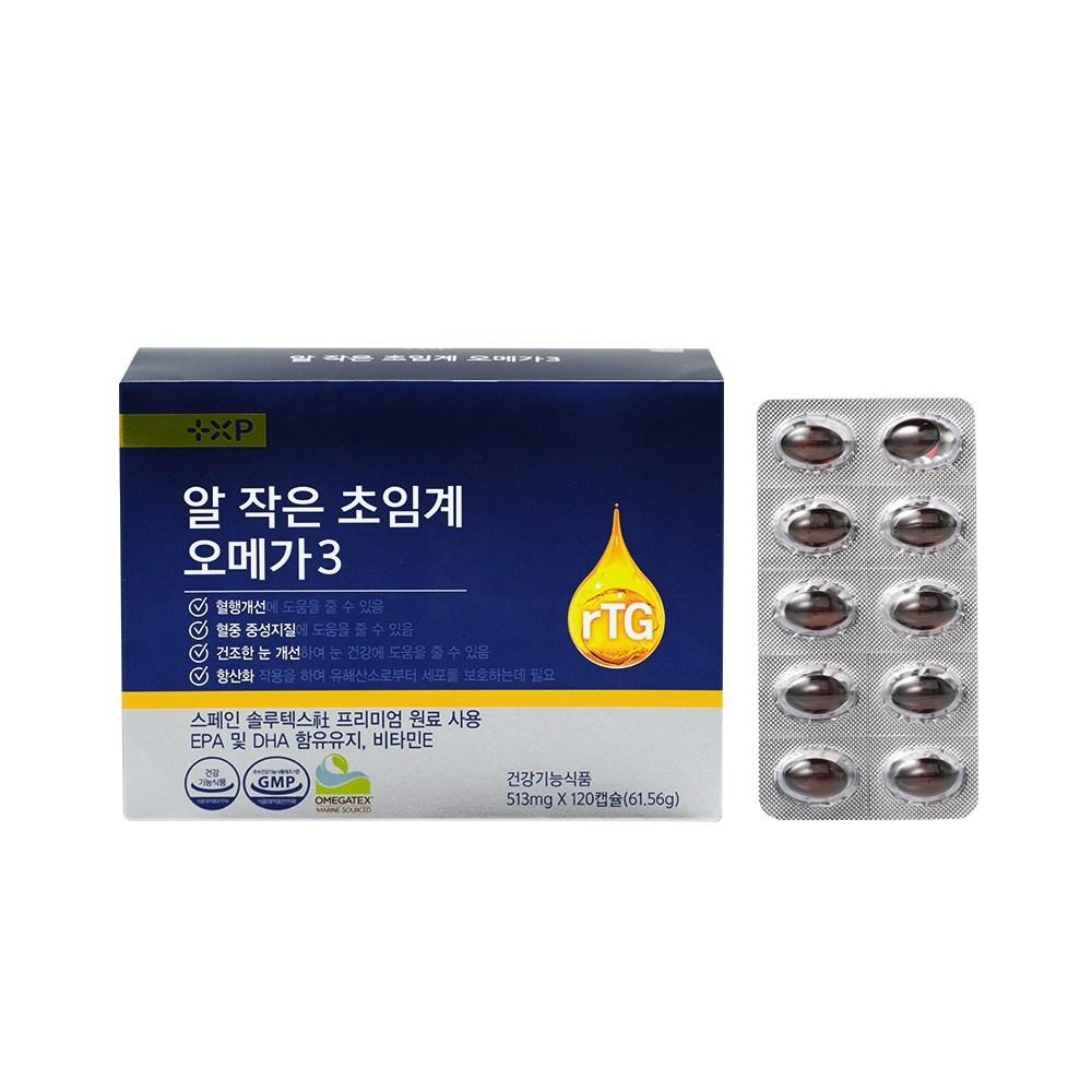Small-capsule Supercritical RTG Omega-3: Improves blood circulation, lowers blood lipids, and relieves dry eyes. 2 pcs, 120 tablets
