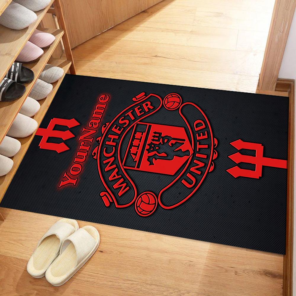 Manchester Customizable Name Floor Mat Suitable for Decorate room Dormitory Bedrooms Living Rooms Antislip Carpet Office home decor