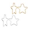 Fashionable Star Shaped Earrings Modern Gold or Steel Star Earrings Charm Perfect For Adding Flair To Any Outfit