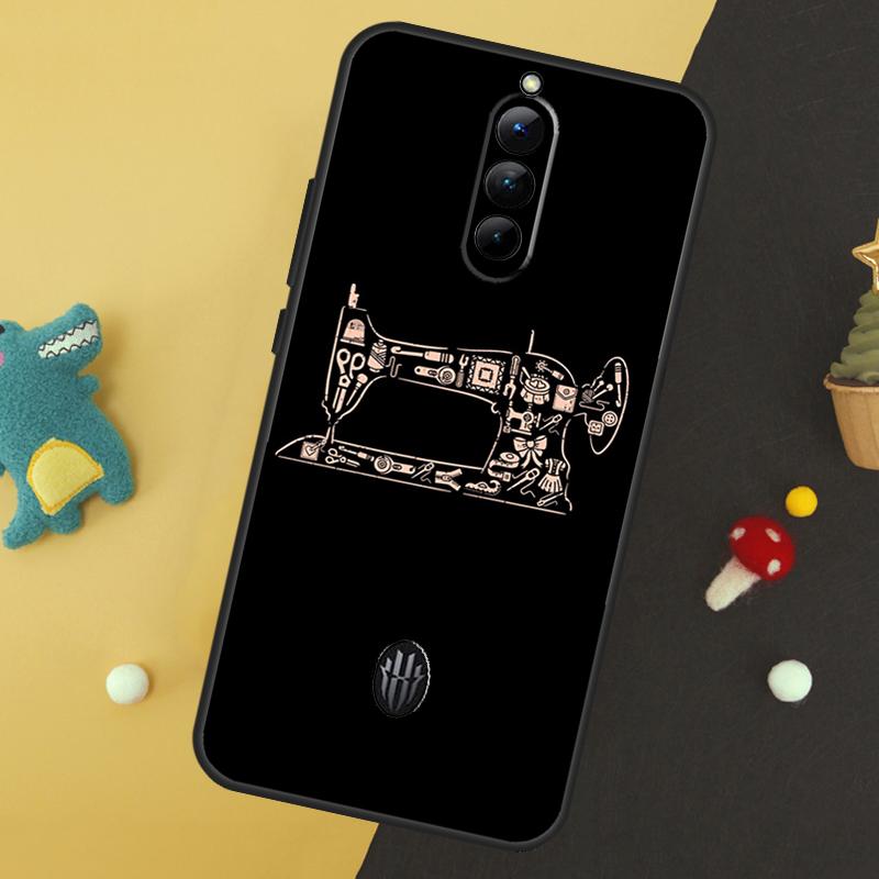 Sewing Machine Case For ZTE Nubia Red Magic 8 8S 9 Pro Plus RedMagic 6 7 Pro 6S 7S Pro 5S 6R 5G Back Cover