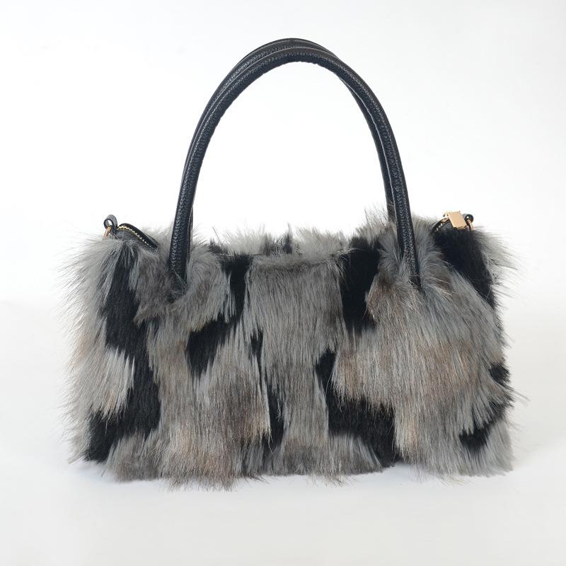 2025 Fall/Winter Women's Plush Faux Fur Crossbody Shoulder Bag