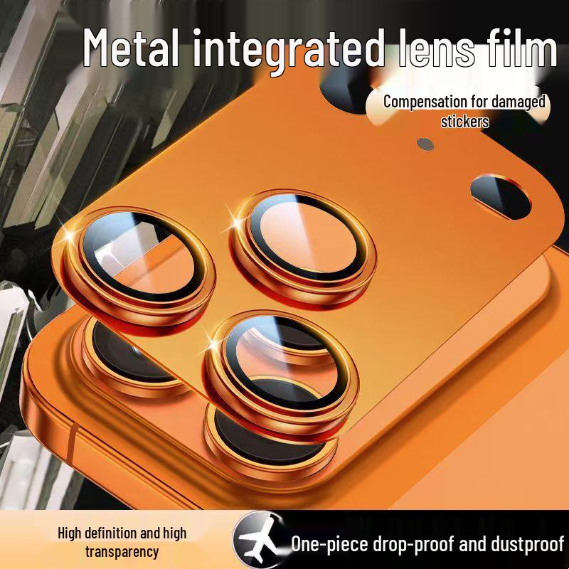 Apple iPhone 17 Pro Max Full Coverage Lens Protector - Metal Anti-Drop Film