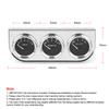 2INCH 52mm Triple gauge Kit Volt Meter Water Temp Gauge Oil press Gauge With Sensor 3 in 1 Car Gauge Kit Car Meter