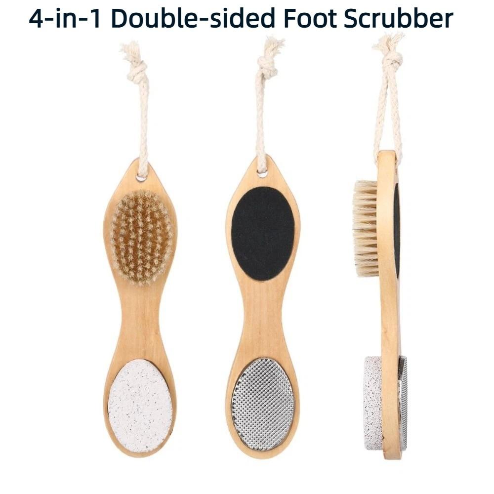 Multi-functional Foot Care Tool Wooden Exfoliating Foot Scrubber Personal Care