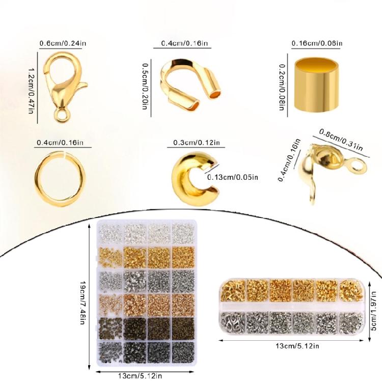 36 Piece Metal Bead Spacer Set In 6 Colors Bracelet Alignment Beads Positioning Beads For Multi Layer Jewelry Designs