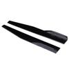 29.3in Car Side Skirt Rocker Splitters Universal AntiScratch Protector Glossy Black Modified Parts
