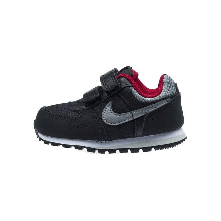 Nike MD Runner 2 Fabric Comfortable Versatile Low-Top Walking Shoes Baby Shoes Black Gray 652966-006