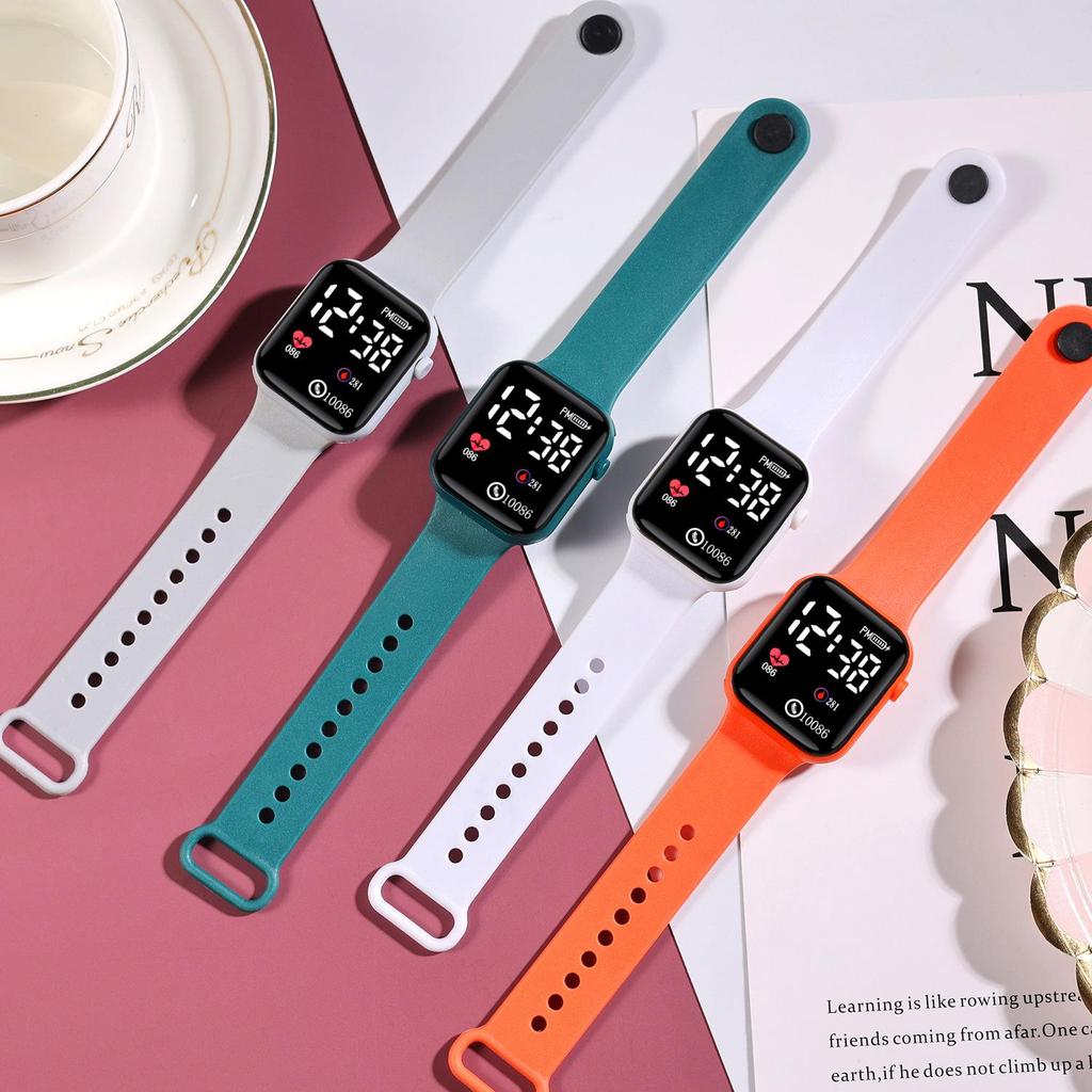 Compact Trendy Women's Tech Watch - Minimalist Design for Students and Parties