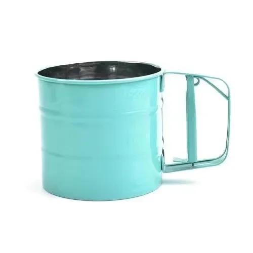 Baking Flour Sifter Food Strainers Powder Stainless Steel Hand-held Reusable Sieve for Flour Cup Shakers Kitchen Baking Tools