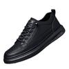 Genuine Leather Mens Shoes Big Size Casual Sneakers Soft Sole Slip On Loafers Comfortable Walking Shoes