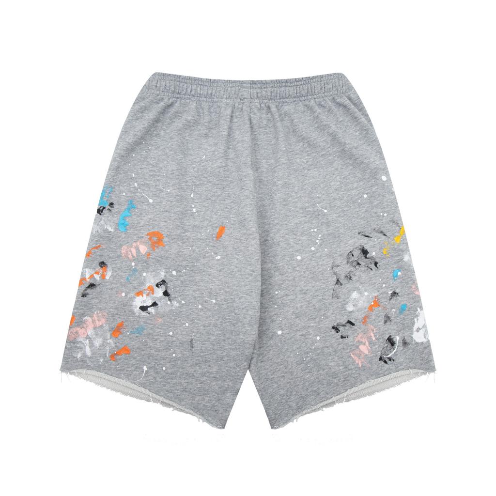 Nouveaux shorts décontractés pour hommes et femmes, style identique, avec impression graffiti éclaboussures d'encre GALLER, collection printemps-été 2024, une pièce sera envoyée par lots