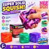 Needoh Cubo Giocattolo Sensoriale Morbido e Gommoso per Alleviare lo Stress Riempito di Gel Pallina Elastica Ghiaccio Morbido Ritorno Lento